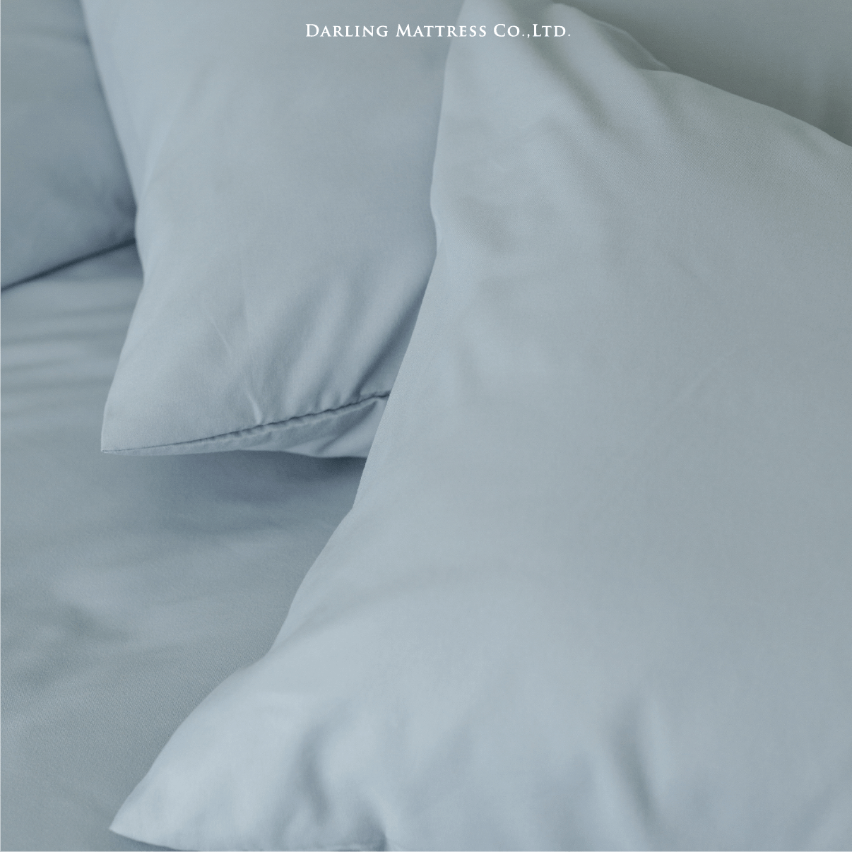 ชุดผ้าปูผ้านวม 6 ฟุต DARLING MATTRESS รุ่นสีพื้น สีเพิร์ลบลู_3